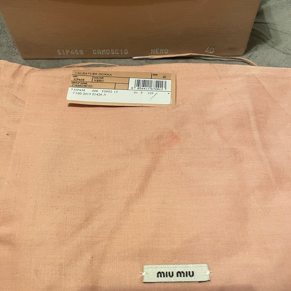 New Miu Miu Calzature Donna Suede Pumps Size 40 - Picture 7 of 7